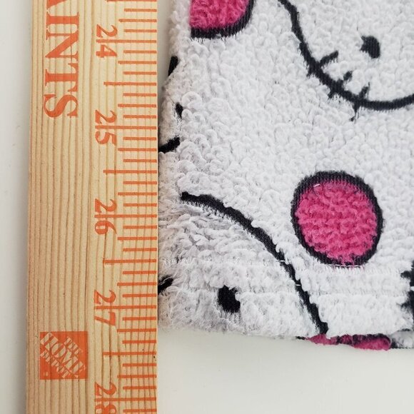 Sanrio Hello Kitty Fleece PJ Pants White Drawstring Lounge Sleep Womens Size XL - Picture 9 of 10